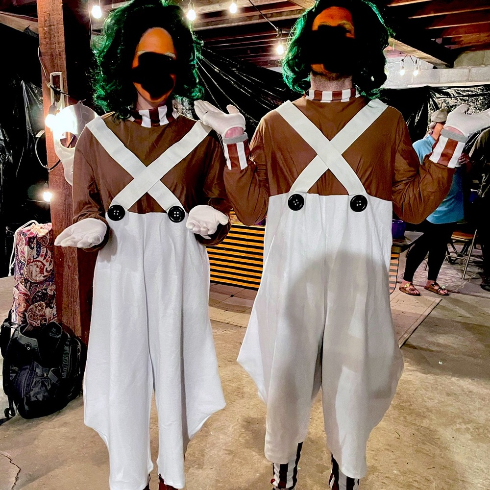 Two Oompa Loompa costumes w/ wigs